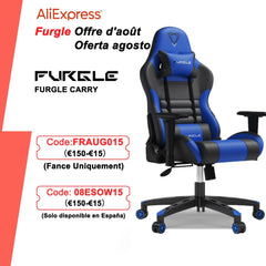 Furgle Body Huging Design Office Seat Gaming Chair White WCG Gaming Chair Engineering Nylon base Computer Chair with PU Leather